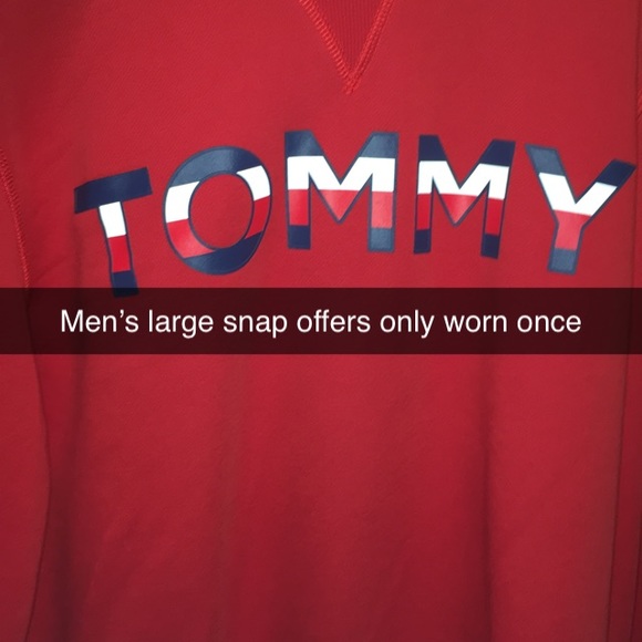 Men’s large Tommy Hilfiger crew neck